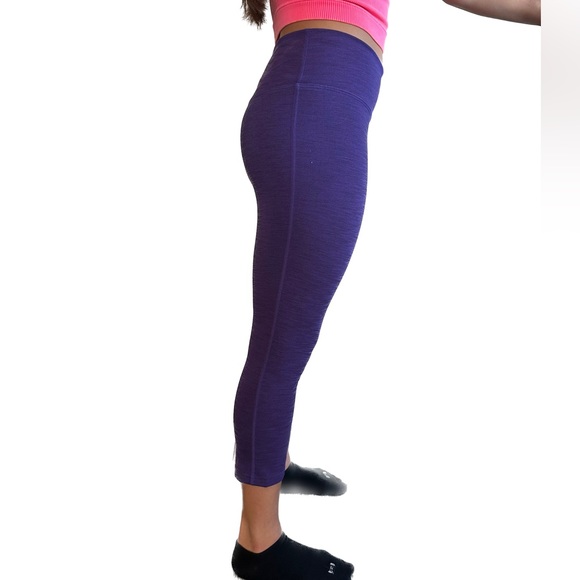 Nike dri fit cropped running leggings small deep purple - Picture 4 of 6